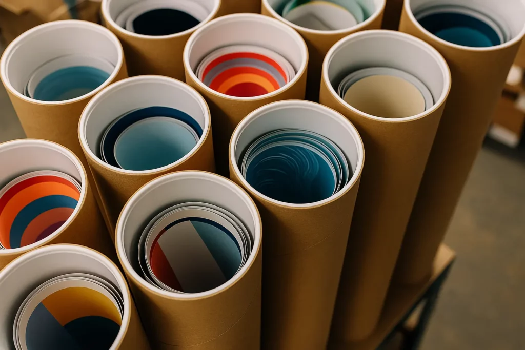 Cardboard Tubes for Storing Posters and Artwork