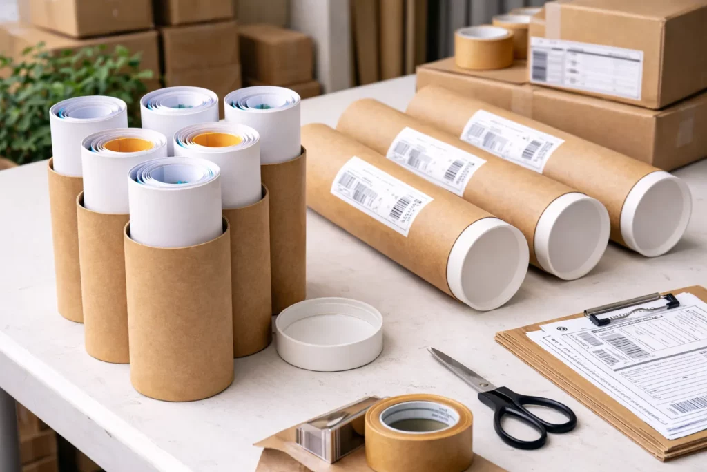 Mailing Tubes for Rolled Paper